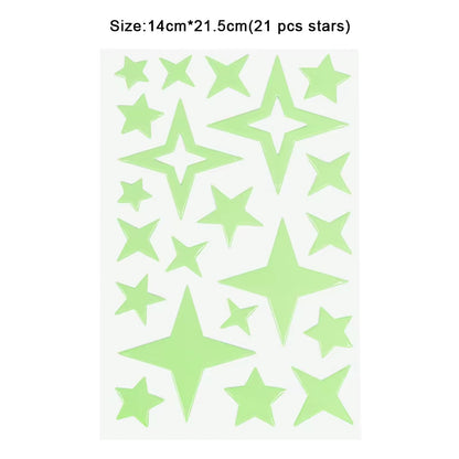 Luminous 3D Stars Dots Wall Sticker for Kids Room Bedroom Home Decoration Glow in the Dark Moon Decal Fluorescent DIY Stickers