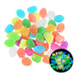 25/50Pcs Glow in the Dark Garden Pebbles Glow Stones Rocks for Walkways Garden Path Patio Lawn Garden Yard Decor Luminous Stones