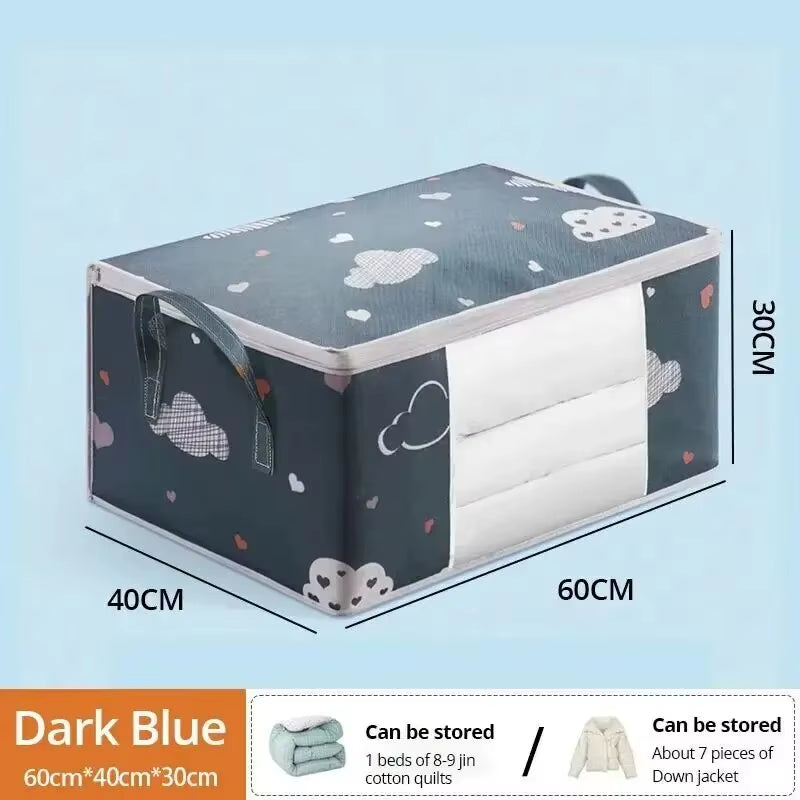 1Pc Large/Small Quilt Clothes Storage Bag Moisture Dust Proof Proof Organizer Big Capacity Duvet Blanket Sorting Bags