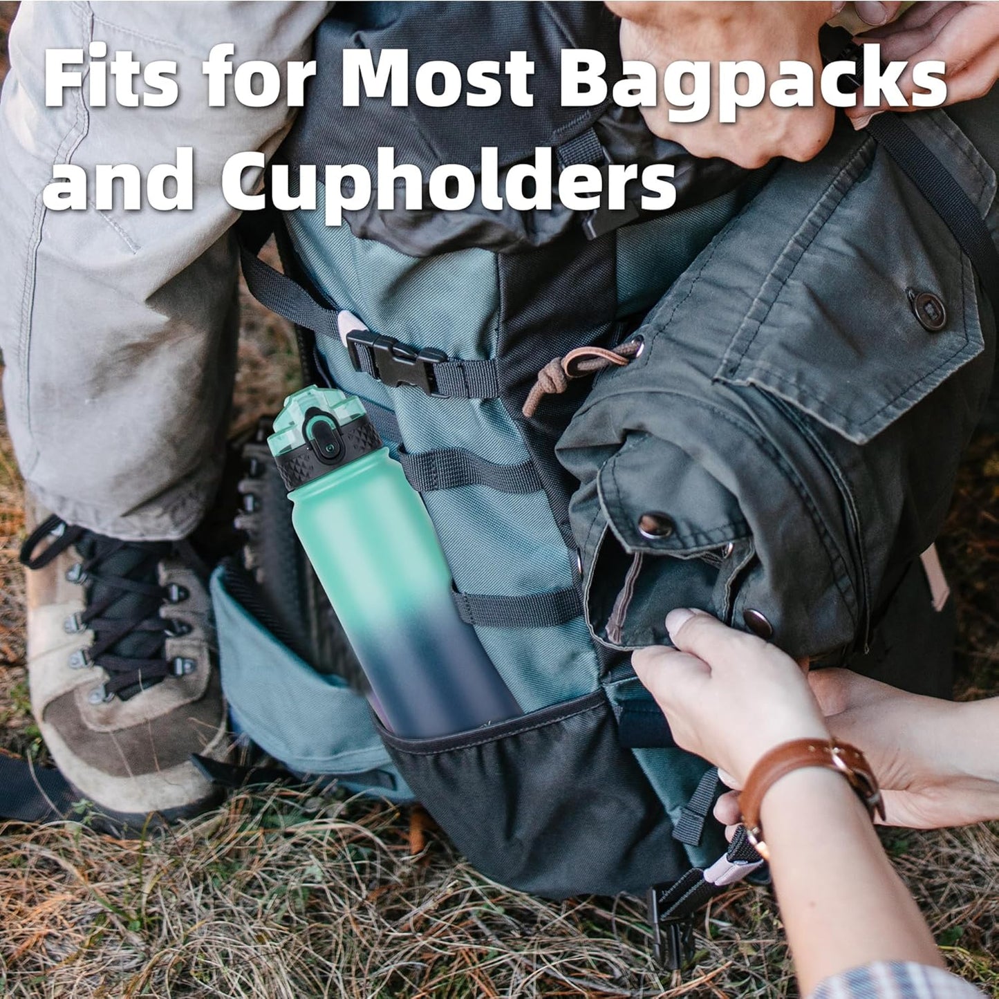 20Oz Insulated Stainless Steel Water Bottle with 3 Lids - Perfect for Kids & Adults, BPA Free, Leak-Proof, Ideal for School & Travel