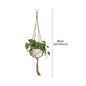 Handmade Flower Hanging Pot Rope Net Macrame Plant Hanger Flower Pot for Home Wall Decoration Courtyard Garden Planter Basket