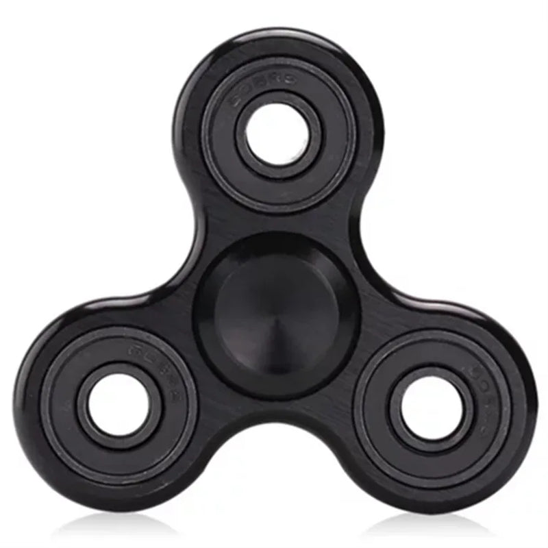 70Mm Triangle Finger Aluminum Alloy Metal Spinner No Box R188 Bearing Turn for 3-4 Minutes Child Toys Decompression Toy Spinner