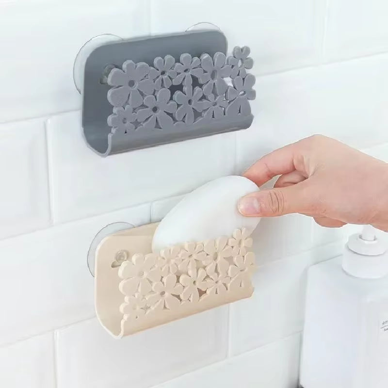 Dish Cloth and Sponge Holder Rack – Suction Cup Kitchen & Bathroom Storage Clip for Rags and Cleaning Tools