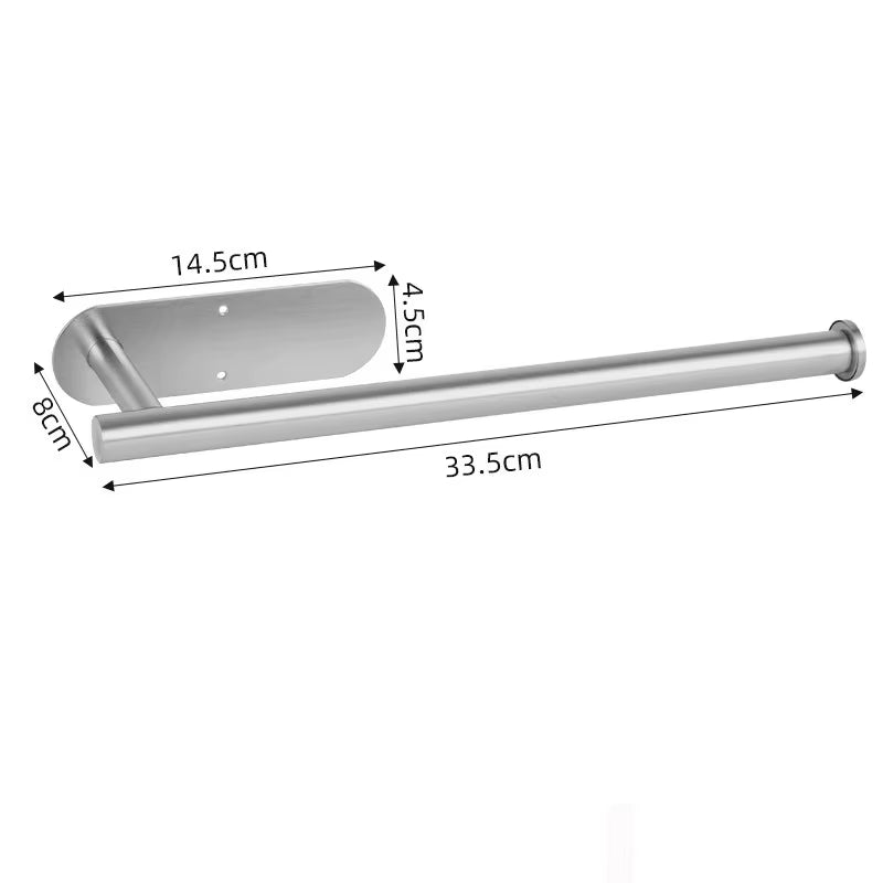 1PCS Kitchen Paper Towel Holder Toilet Paper Holder Adhesive Tissue Rack Napkin Dispenser Cabinet Storage Bathroom Accessories