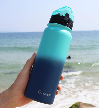 20Oz Insulated Stainless Steel Water Bottle with 3 Lids - Perfect for Kids & Adults, BPA Free, Leak-Proof, Ideal for School & Travel