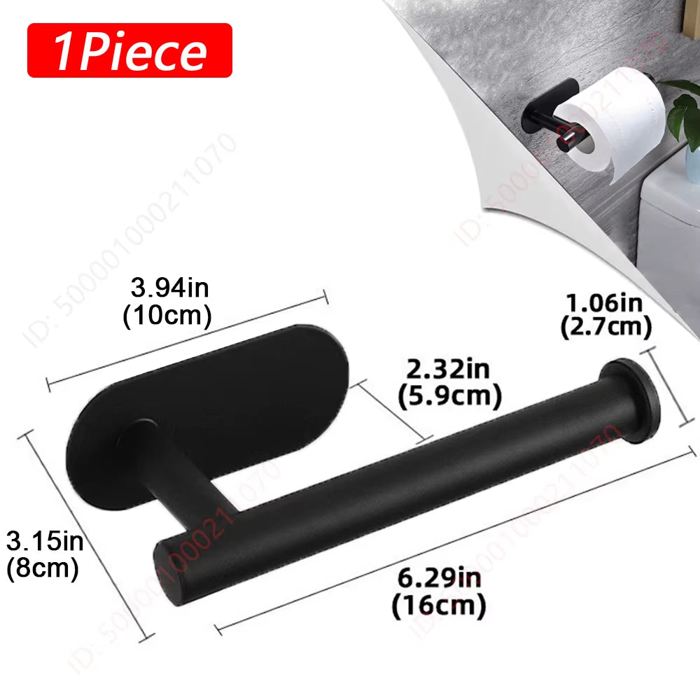 1~2PCS Toilet Paper Rack Bathroom Paper Towel Holder Adhesive Absorbent Paper Dispenser WC Kitchen Hardware Storage Accessories