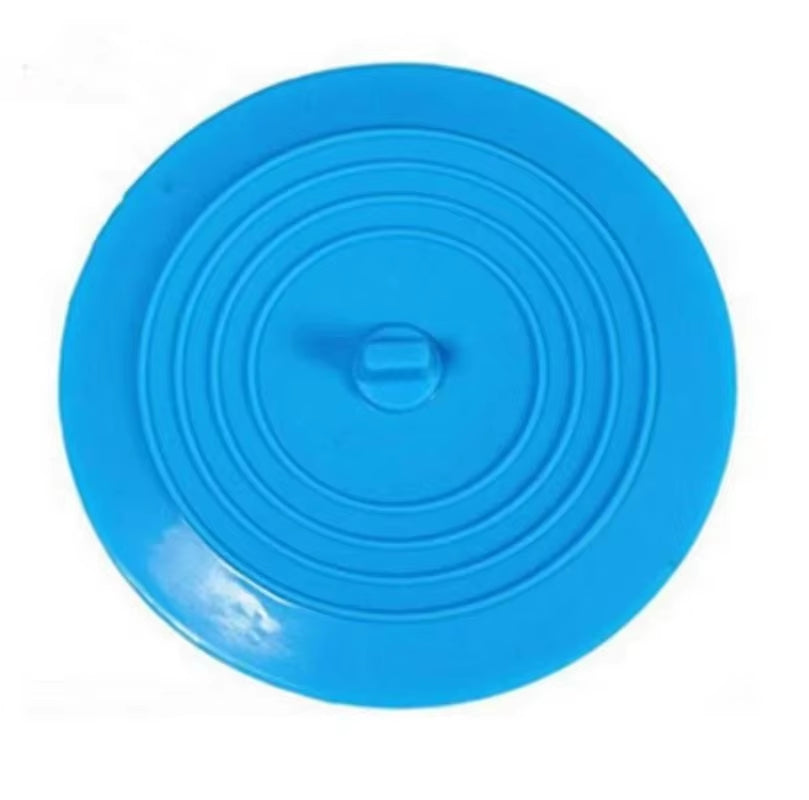 6 Inches Large Silicone Drain Plug Hair Stopper Flat Suction Cover Tub Stopper Leakage-Proof Drain Cover Bathroom Accessories