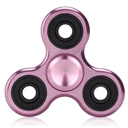 70Mm Triangle Finger Aluminum Alloy Metal Spinner No Box R188 Bearing Turn for 3-4 Minutes Child Toys Decompression Toy Spinner