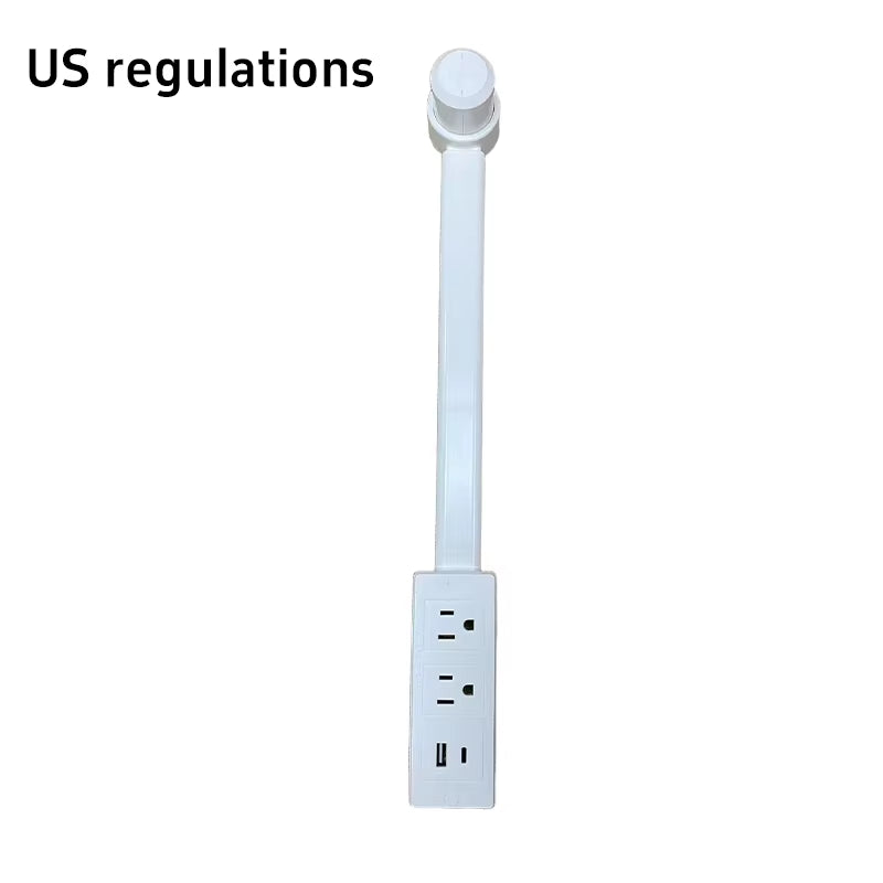  New Electrical Outlet Extender Plug Wall Outlet Extender Extendable Wall Socket Rotatable Folding Portable Power Socket