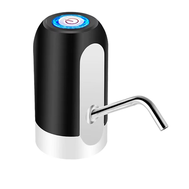 1Pcwhite/Black Water Bottle Pump USB Charging Auto Switch Drinking Dispenser Charging One Click Auto Switch Drink Pump Dispenser