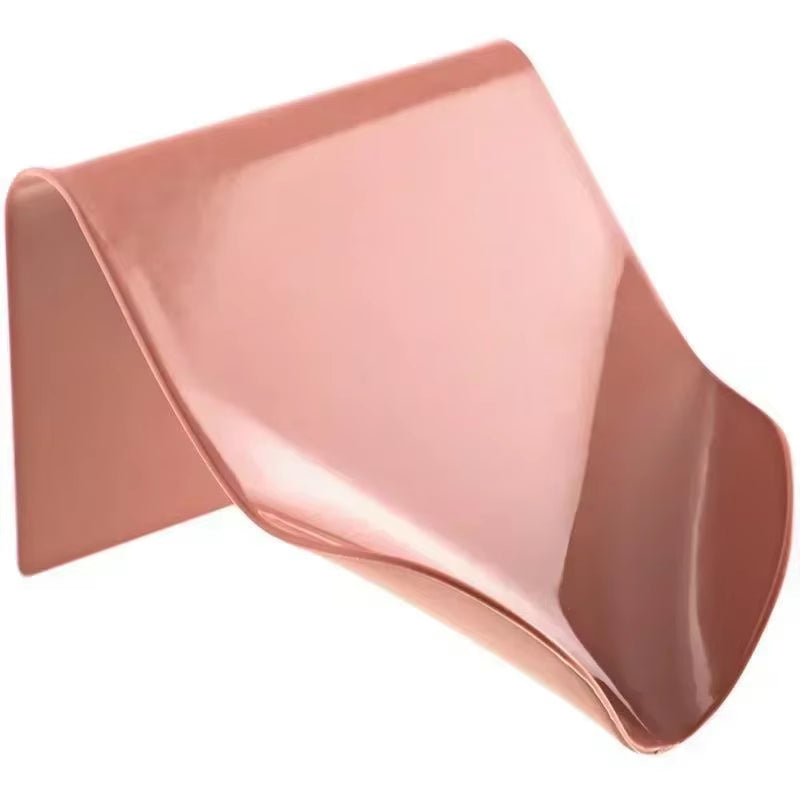 Wall-Mounted Self-Draining Soap Holder – Adhesive Bathroom & Shower Storage