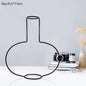 Retro Iron Line Table Flowers Vase Pot Ornament Metal Plant Holder Nordic Styles Flower Vase Home Garden Decorations Wedding