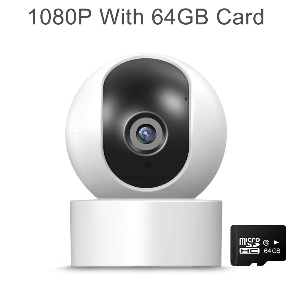 2MP 1080P Tuya IP WiFi Camera with Two-Way Audio, Night Vision, and Smart Life App – Indoor Security & Baby Monitor