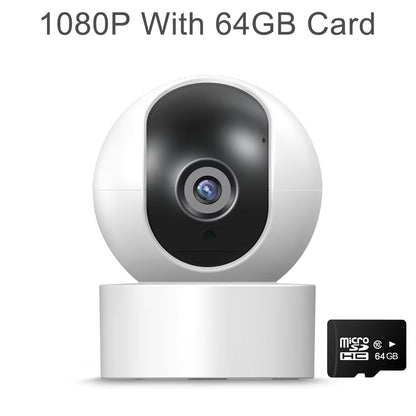 2MP 1080P Tuya IP WiFi Camera with Two-Way Audio, Night Vision, and Smart Life App – Indoor Security & Baby Monitor