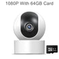 2MP 1080P Tuya IP WiFi Camera with Two-Way Audio, Night Vision, and Smart Life App – Indoor Security & Baby Monitor