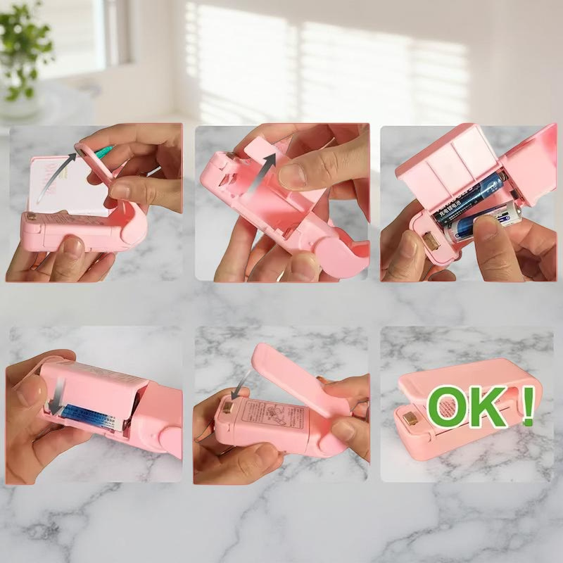 Mini Heat Bag Sealing Machine – Portable Handheld Food Sealer for Fresh Storage & Smart Packaging