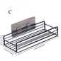 Punch-Free Kitchen Cabinet Storage Rack | Wall-Mounted Iron & Plastic Wrap Organizer for Cabinets, Bathroom & Refrigerator