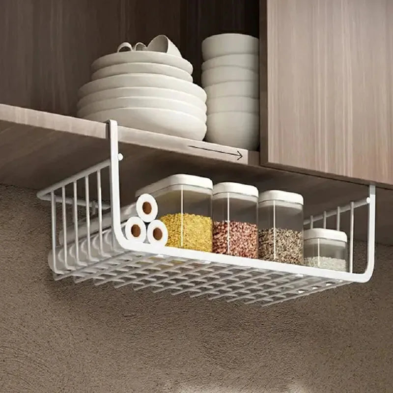 Hanging Kitchen Storage Rack | Wall-Mounted Spice & Cupboard Organizer Shelf for Kitchen Tools and Accessories – 1 or 2 Pieces