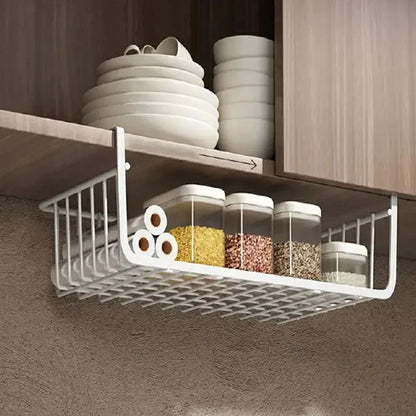 Hanging Kitchen Storage Rack | Wall-Mounted Spice & Cupboard Organizer Shelf for Kitchen Tools and Accessories – 1 or 2 Pieces