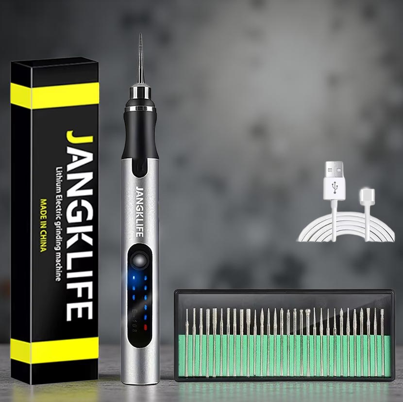 USB Cordless Rotary Tool Kit – Mini Wireless Engraving Drill for Wood, Metal, Glass, Jewelry DIY Projects