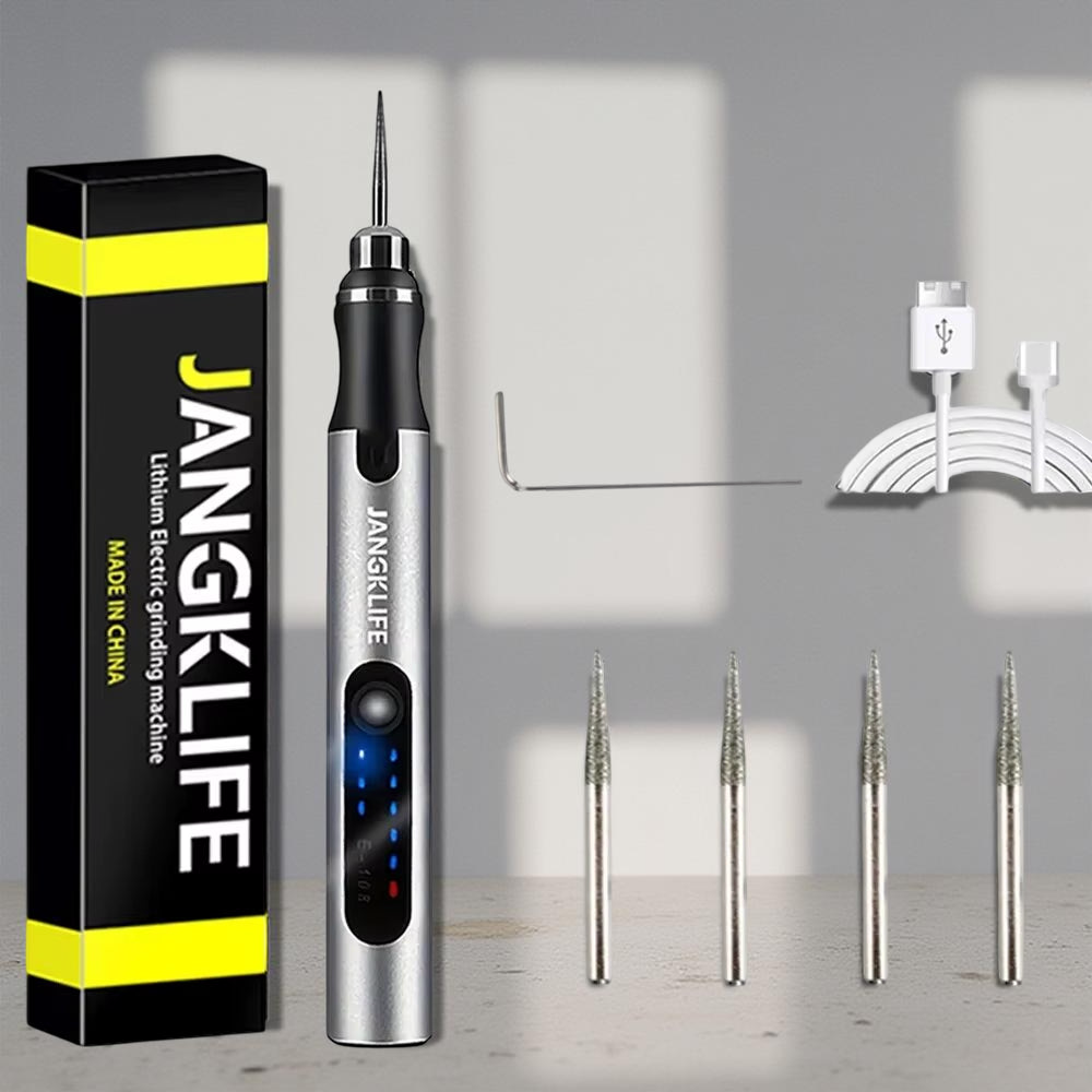 USB Cordless Rotary Tool Kit – Mini Wireless Engraving Drill for Wood, Metal, Glass, Jewelry DIY Projects
