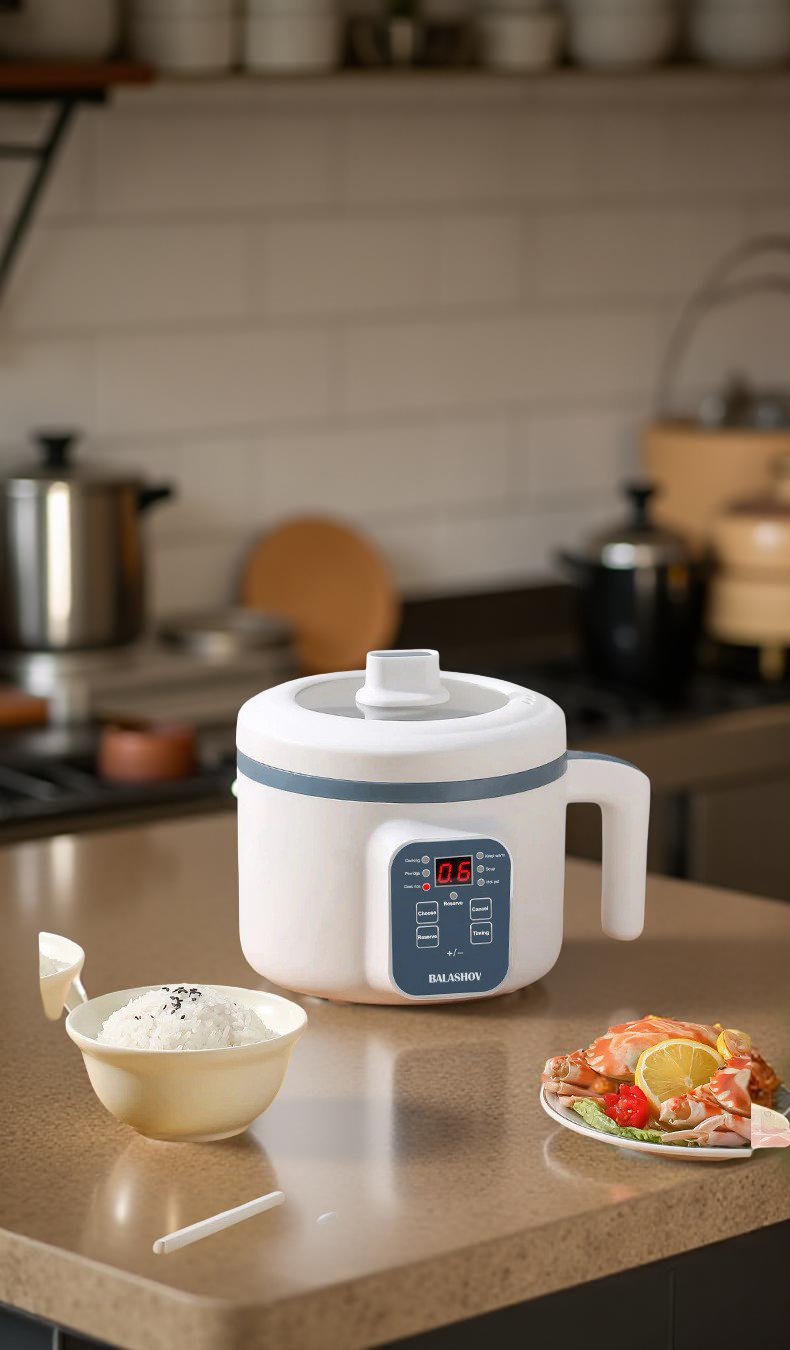 1.7L Electric Rice Cooker Single Double Layer 220V Multi Cooker Non-Stick Smart Mechanical Multicooker Steamed Rice Pot for Home
