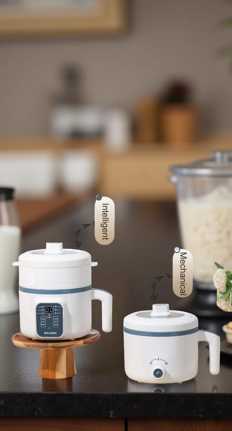 1.7L Electric Rice Cooker Single Double Layer 220V Multi Cooker Non-Stick Smart Mechanical Multicooker Steamed Rice Pot for Home
