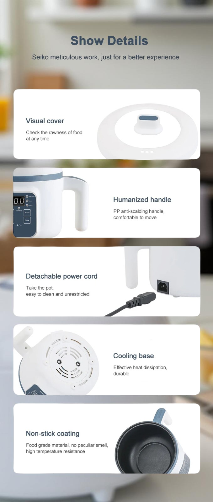 1.7L Electric Rice Cooker Single Double Layer 220V Multi Cooker Non-Stick Smart Mechanical Multicooker Steamed Rice Pot for Home