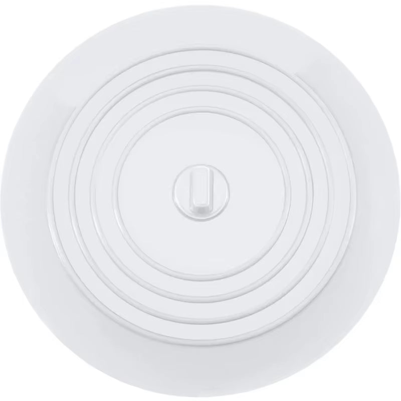 6 Inches Large Silicone Drain Plug Hair Stopper Flat Suction Cover Tub Stopper Leakage-Proof Drain Cover Bathroom Accessories