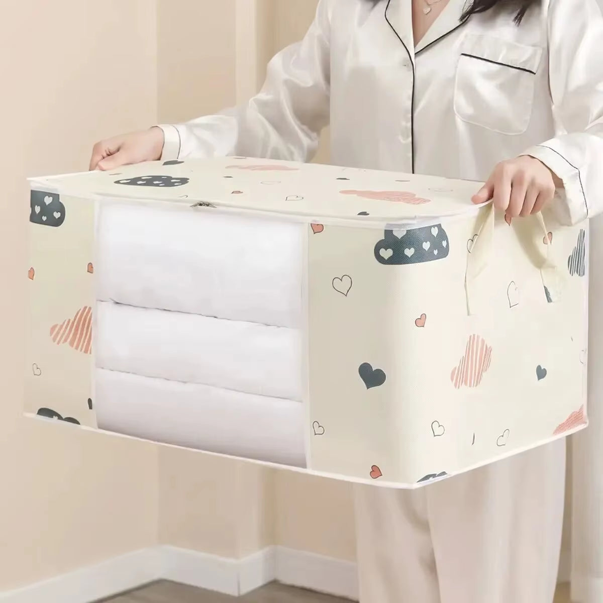 1Pc Large/Small Quilt Clothes Storage Bag Moisture Dust Proof Proof Organizer Big Capacity Duvet Blanket Sorting Bags