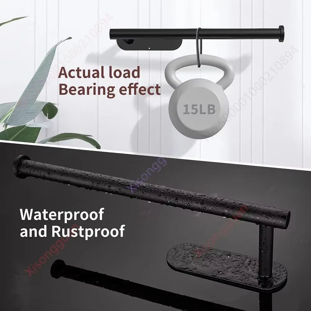 1PCS Kitchen Paper Towel Holder Toilet Paper Holder Adhesive Tissue Rack Napkin Dispenser Cabinet Storage Bathroom Accessories