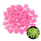 25/50Pcs Glow in the Dark Garden Pebbles Glow Stones Rocks for Walkways Garden Path Patio Lawn Garden Yard Decor Luminous Stones