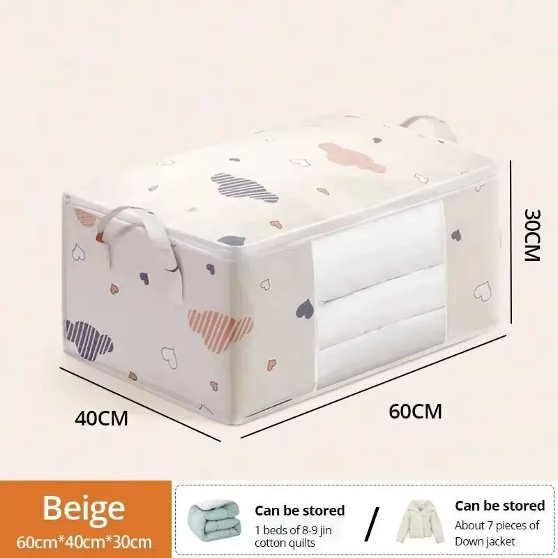 1Pc Large/Small Quilt Clothes Storage Bag Moisture Dust Proof Proof Organizer Big Capacity Duvet Blanket Sorting Bags