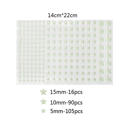 Luminous 3D Stars Dots Wall Sticker for Kids Room Bedroom Home Decoration Glow in the Dark Moon Decal Fluorescent DIY Stickers