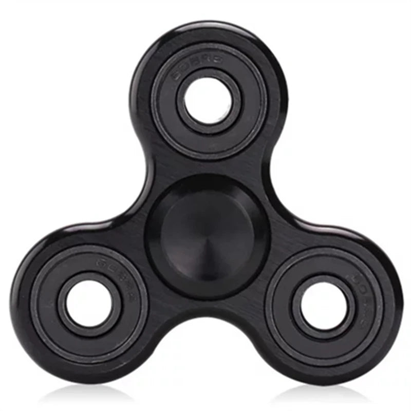 70Mm Triangle Finger Aluminum Alloy Metal Spinner No Box R188 Bearing Turn for 3-4 Minutes Child Toys Decompression Toy Spinner