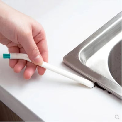 2 Pcs/Set Cleaning Narrow Brush Long Handle Portable Gap Baby Bottle Gap Cleaning Brush Household Kitchen Tool Small Brush
